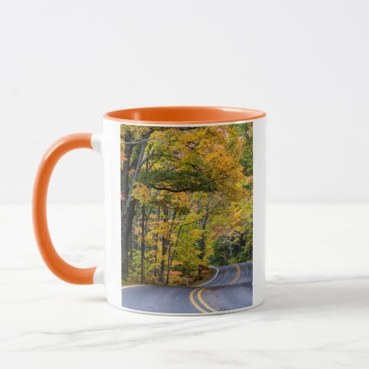 Herfstbladerendak langs Highway 41 Mok (Links)