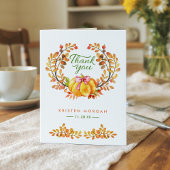 Herfstbladerenkrans Pompoen Bedankt