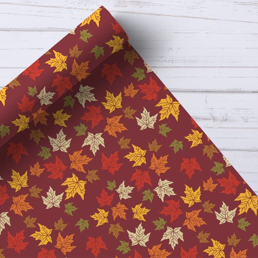 Herfstbladerenpatroon Cadeaupapier