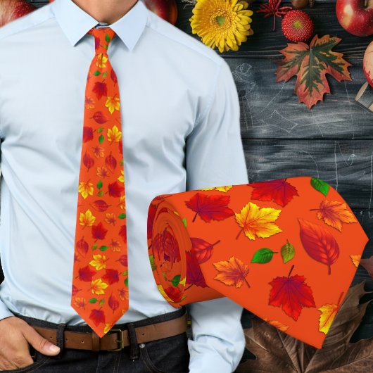 Herfstbladerenpatroon Oranje Herfst Das