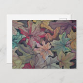 Herfstbladkap Briefkaart (Voorkant / Achterkant)