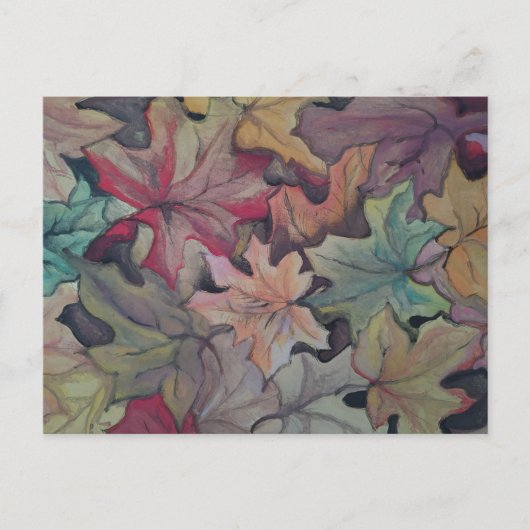 Herfstbladkap Briefkaart (Voorkant)