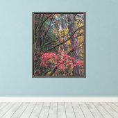 Herfstbladkleur Botanisch Canvas Afdruk (Insitu (Houten vloer))