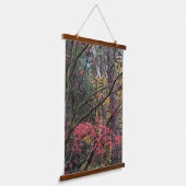 Herfstbladkleur botanisch hangend wandkleed (Gebogen)