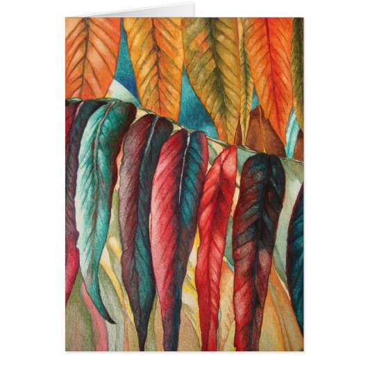 herfstbladkleuren originele gestileerde moderne ku (Voorkant)