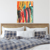 herfstbladkleuren originele gestileerde moderne ku canvas afdruk (Insitu (Slaapkamer))