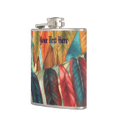 herfstbladkleuren originele gestileerde moderne ku heupfles (Links)