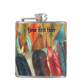 herfstbladkleuren originele gestileerde moderne ku heupfles (Voorkant)