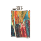 herfstbladkleuren originele gestileerde moderne ku heupfles (Links)