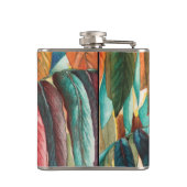 herfstbladkleuren originele gestileerde moderne ku heupfles (Achterkant)