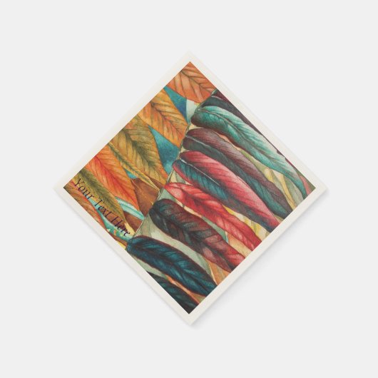 herfstbladkleuren originele gestileerde moderne ku servetten (Hoek)