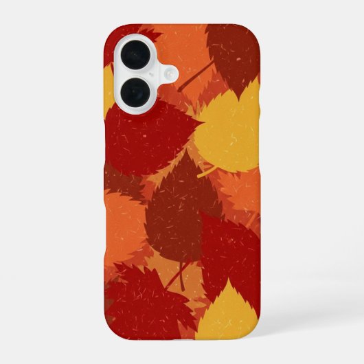 Herfstbladlagen iPhone 16 Hoesje (Achterkant)