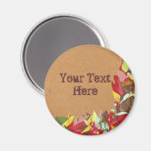 Herfstbladmagneet - Gepersonaliseerd Magneet (Voorkant / Achterkant)