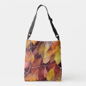 Herfstbladpatroon crossbody tas (Achterkant)