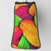 Herfstbladpatroon golfheadcover (Draai 90)