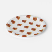 Herfstbladpatroon - Herfst Party tafelgerei wit Papieren Bordje (Gekanteld)