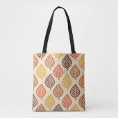 Herfstbladpatroon in herfstkleuren tote bag (Voorkant)