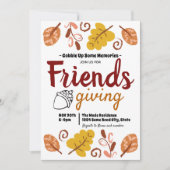 Herfstbladpatroon Thanksgiving Kaart (Voorkant)