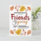 Herfstbladpatroon Thanksgiving Kaart (Staand voorkant)