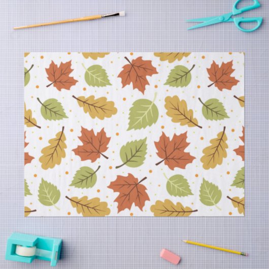 Herfstbladpatroon Tissuepapier (Craft)