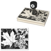 Herfstbladstempel 4x6 rubberstempel (Gestempeld)