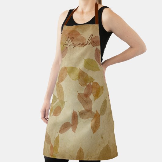 herfstbladthema schort (Insitu)