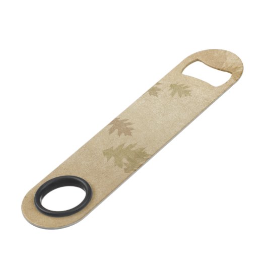 herfstbladthema speed flessenopener (Achterkant Gekanteld)