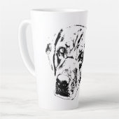 Herfstblik, trouwe hart latte mok (Linkerhoek)