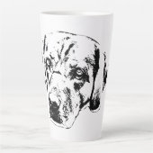 Herfstblik, trouwe hart latte mok (Voorkant)