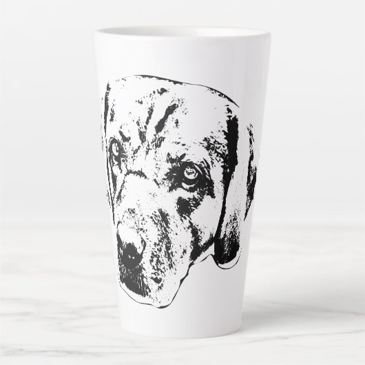 Herfstblik, trouwe hart latte mok (Voorkant)