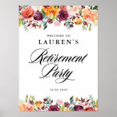 Herfstbloei Bloemenfeest Welkom Poster (Voorkant)