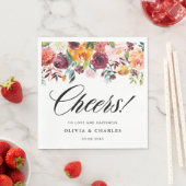 Herfstbloei Garland Herfstbruiloft Servet (Insitu)