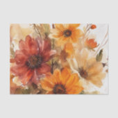 Herfstbloei Valle Florals Waterverf Tissuepapier (Voorkant)