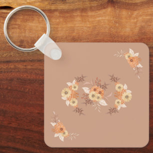 Herfstbloei, Zachte Tuin Bloemige Herfst Sleutelhanger