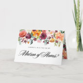 Herfstbloei Zal Je Mijn Eremeester Zijn? Kaart (Voorkant)