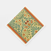 Herfstbloem, beroemd William Morris patroon, Servet (Hoek)