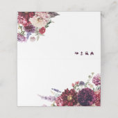 Herfstbloem Dahlia Bunch Herfst Plaatskaartje (Buitenkant ongevouwen)