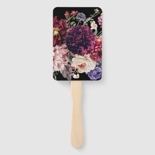 Herfstbloem Dahlia Bunch Herfst Programma Handwaaier (Achterkant)