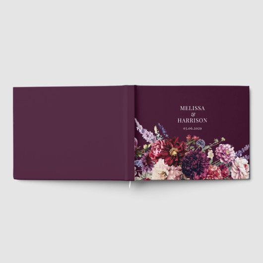 Herfstbloem Dahlia Donker Gastenboek (Volledig)