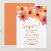 Herfstbloem Elke leeftijd Verrassing Bourgondische Kaart (Voorkant / Achterkant)