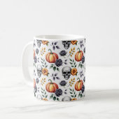 Herfstbloem Halloween Koffiemok (Voorkant links)