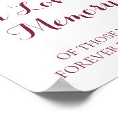 Herfstbloem Ter nagedachtenis aan een geliefde Pos Poster (Hoek)