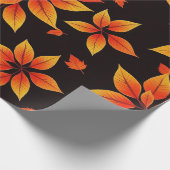 Herfstbloem vet Herfst kleuren Cadeaupapier (Hoek)