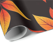 Herfstbloem vet Herfst kleuren Cadeaupapier (Rol Hoek)