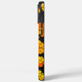 Herfstbloemblaadjes: Sinaasappel en zwarte slangen Case-Mate iPhone Case (Achterkant / Links)