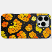 Herfstbloemblaadjes: Sinaasappel en zwarte slangen Case-Mate iPhone Case (Achterkant (horizontaal))