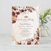 Herfstbloemen, Afstudeerder Pet, Afstuderen Kaart (Staand voorkant)