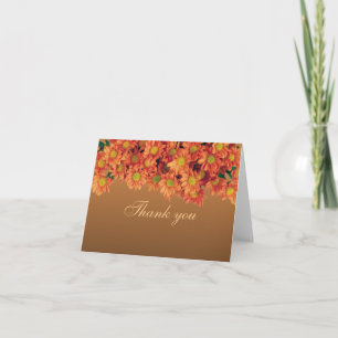 Herfstbloemen Bedankkaart
