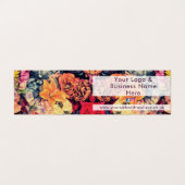  herfstbloemen, bijtende kleuren visitekaartje (Buitenkant ongevouwen)