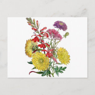 herfstbloemen briefkaart